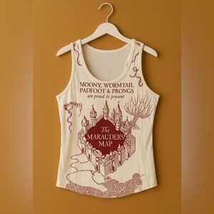 Graphic Print Harry Potter Tank Top